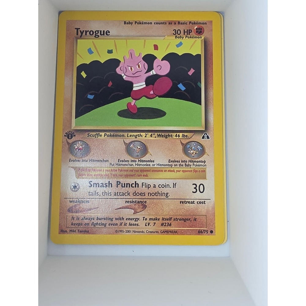 Tyrogue 66/75 Common Neo Discovery Pokemon 1st Edition Near Mint - Picture 1 of 1